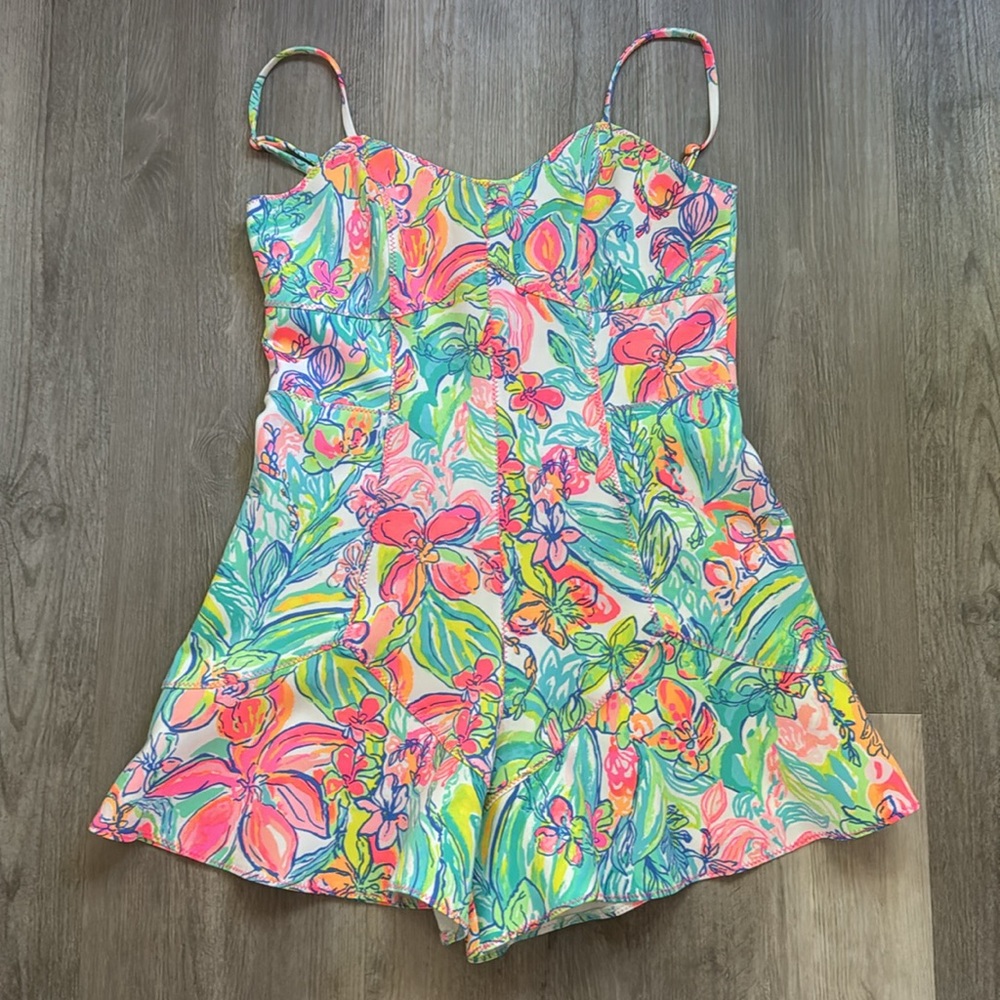 Lilly Pulitzer Coralie Romper in Surf Gypsy